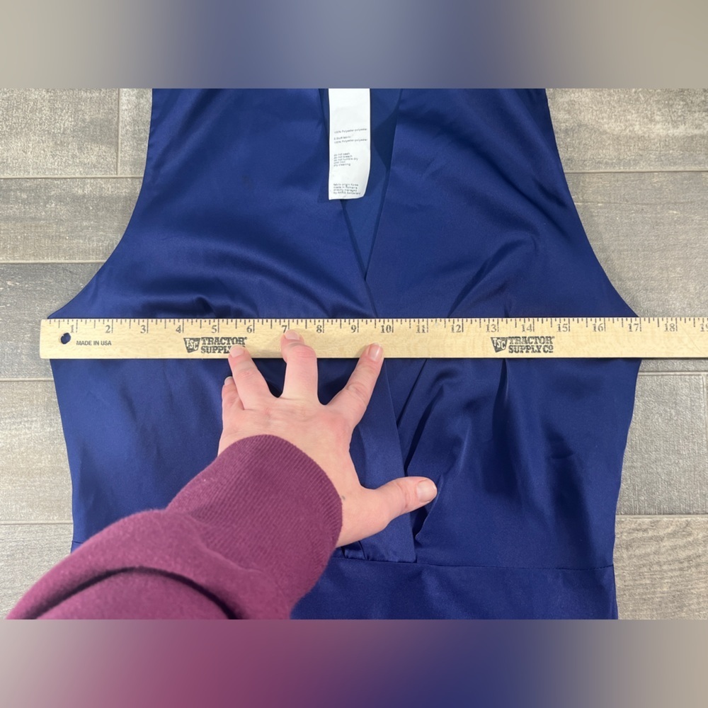AKRIS Blue Sleeveless Midi Dress - Picture 9 of 12
